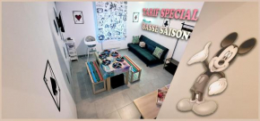 15' de Disney maison à thème avec SALLE DE JEUX privée 6 couchages 2 wc